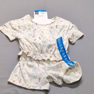 Members Mark Girls Artistic Pattern‎ Matching Set Top Bottom